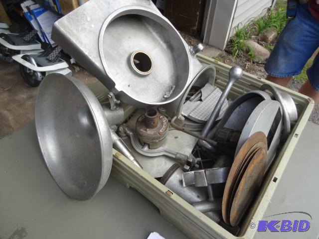 lot 80 image: Misc Hobart chopper parts and more...