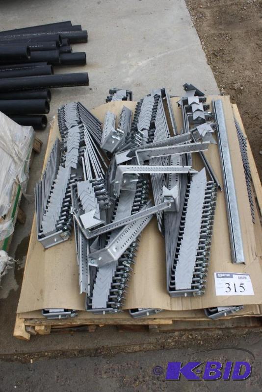 lot 315 image: Pallet Lot of Rafter Hanger Brackets Metal ...