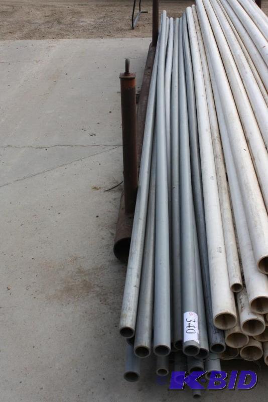 lot 340 image: Lot of (app. 15) PVC pipe 20" x 2"...