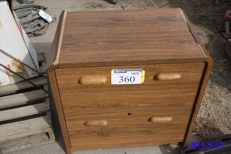 lot 360 image: Wooden Drawer two drawers with handles 31&q...