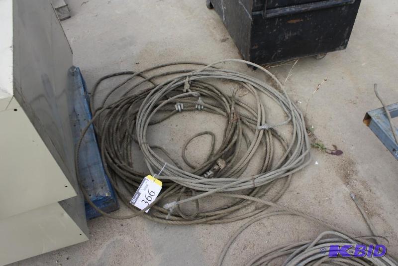 lot 366 image: Lot of 58" Steel Cable....