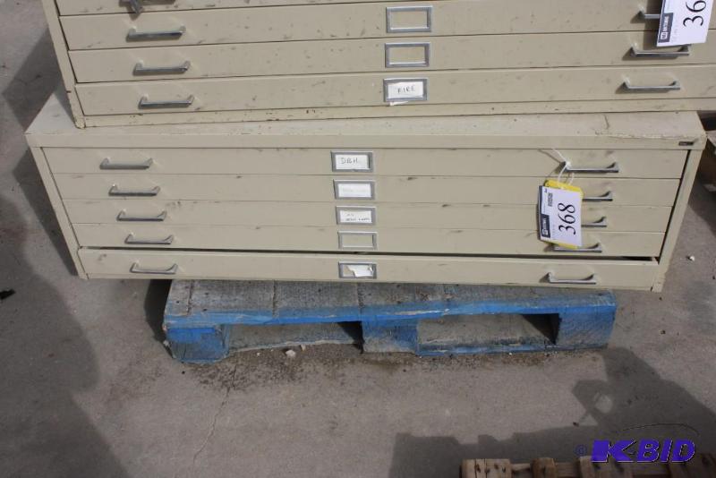 lot 368 image: Metal Filing CabinetStorage Unit 5 Drawers...