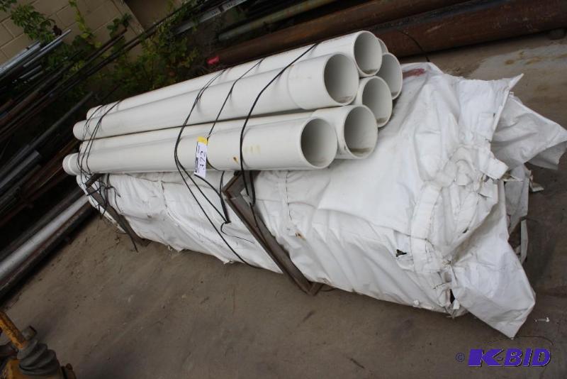 lot 372 image: Lot of (app. 25) Xirtec 140 PVC Pipe 6"...