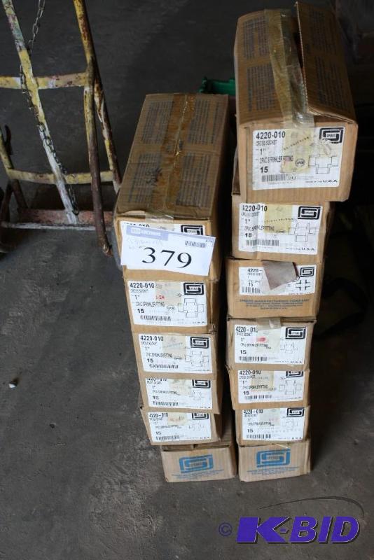 lot 379 image: Box Lot of (13) Spears CPVC Sprinkler Cross S...