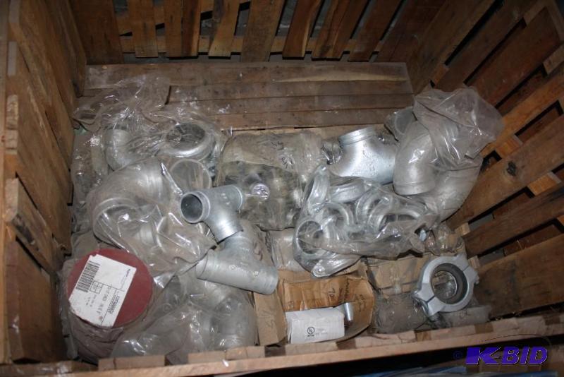 lot 400 image: Container Lot of Miscellaneous Galvanized Pip...