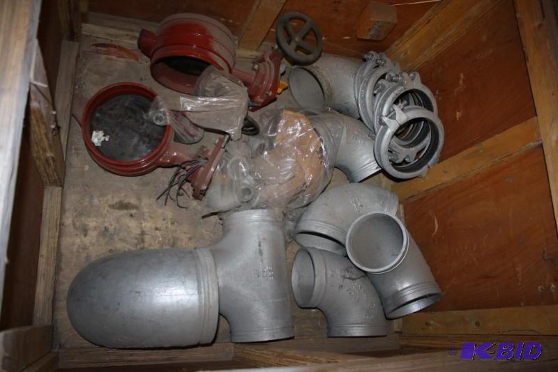 lot 403 image: Box of Pipe Fittings Including Galvanized El...