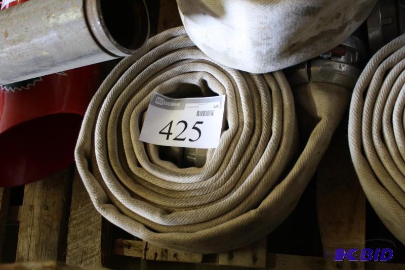lot 425 image: Fire Hose with Metal Fittings....