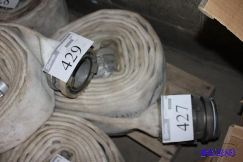 lot 427 image: Fire Hose with Metal Fittings....