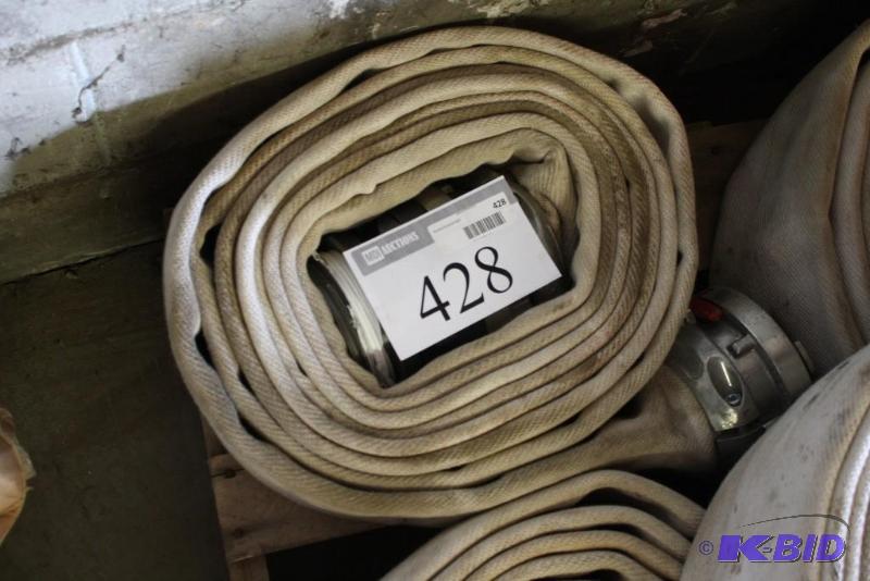 lot 428 image: Fire Hose with Metal Fittings....