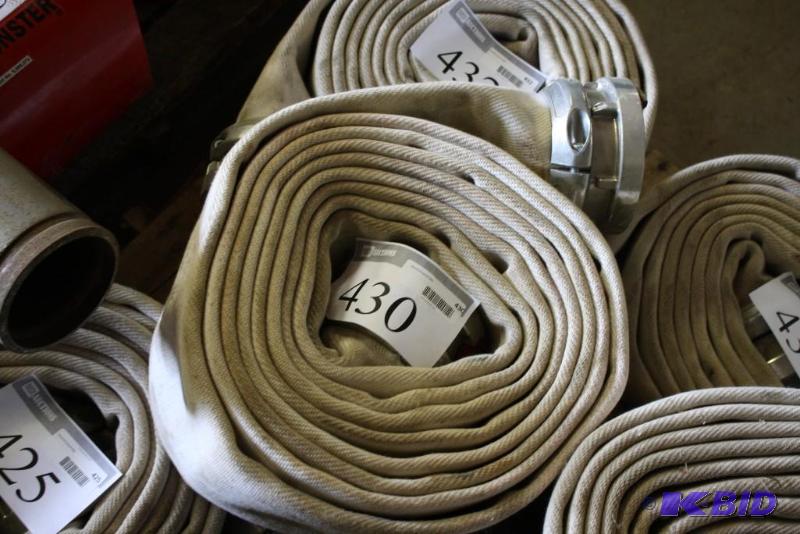 lot 430 image: Fire Hose with Metal Fittings....