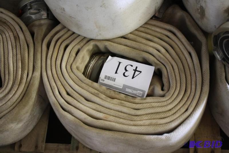 lot 431 image: Fire Hose with Metal Fittings....