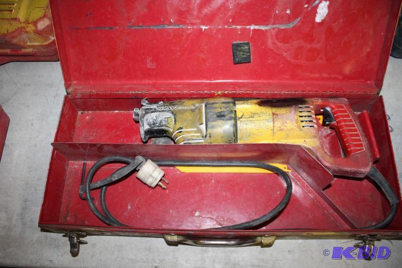 lot 437 image: Milwaukee Sawz-All Cord Yellow Includes me...