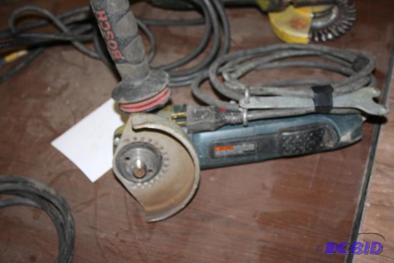 lot 446 image: Bosch Angle Grinder with handle does not inc...