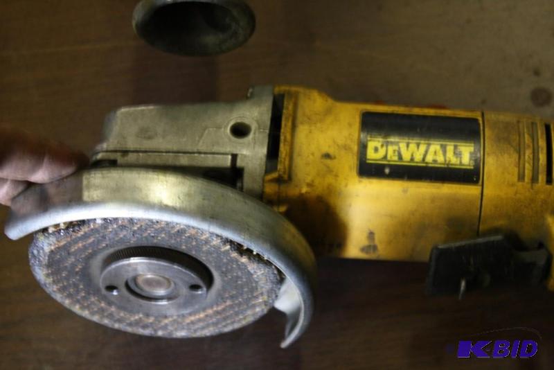 lot 448 image: DeWalt Angle Grinder Cord YellowBlack Doe...