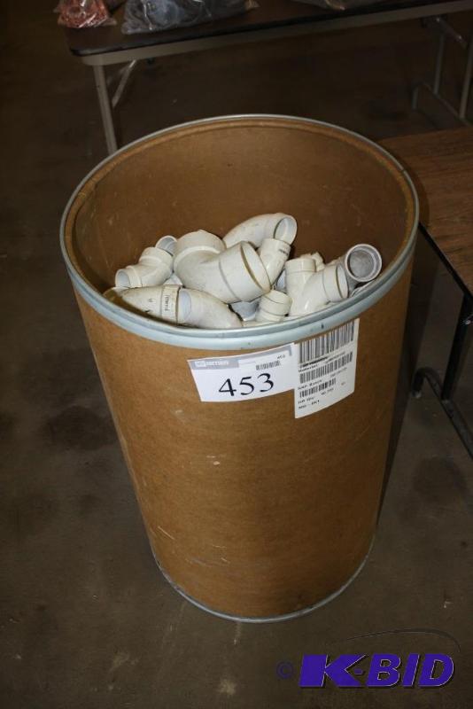 lot 453 image: Barrel Lot of Miscellaneous PVC Pipe Fittings...