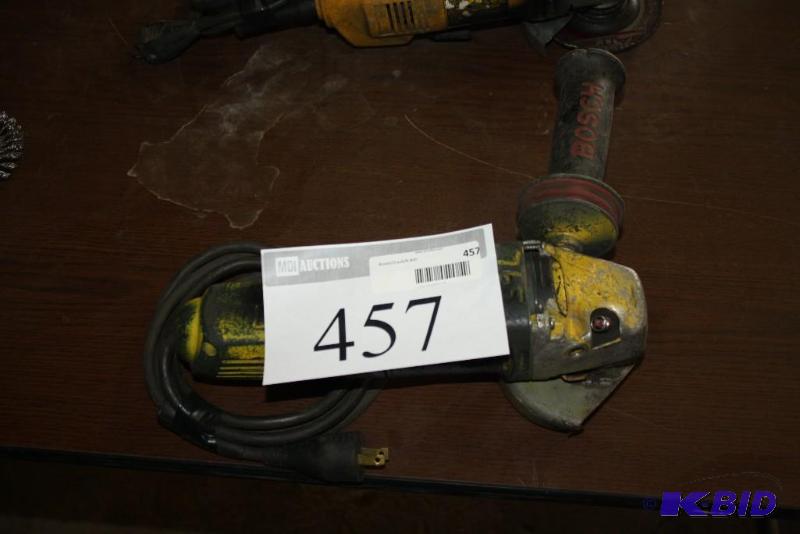 lot 457 image: Bosch Angle Grinder Cord Yellow does not i...