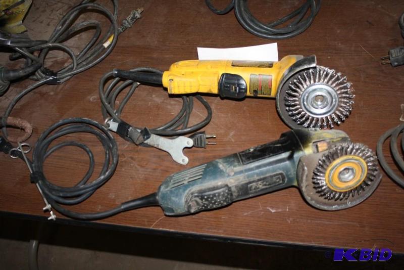 lot 458 image: Lot of (2) Angle Grinders Including DeWalt A...