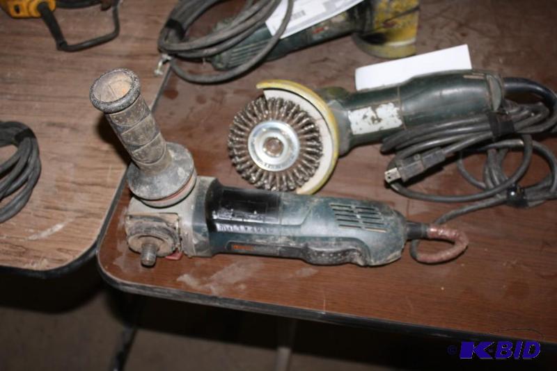 lot 459 image: Lot of (2) Miscellaneous Angle Grinders one ...