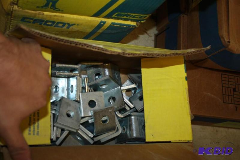 lot 502 image: Box of Erico Angle Fittings L11 1-78"...
