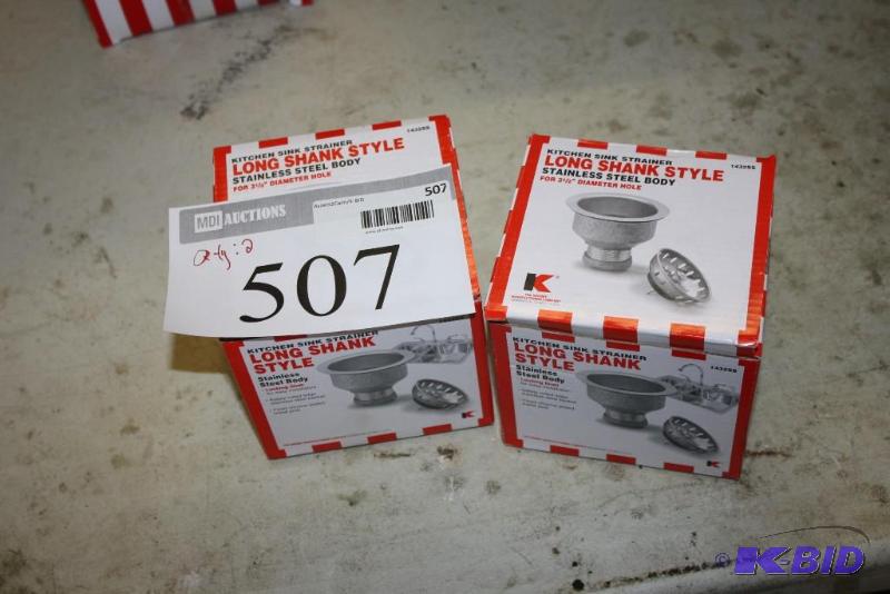 lot 507 image: Box Lot of (2) Kitchen Sink Strainers Long S...