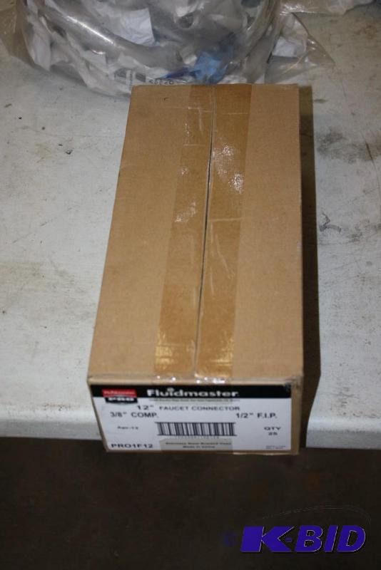lot 512 image: Box of Fluidmaster Faucet Connectors 12"...