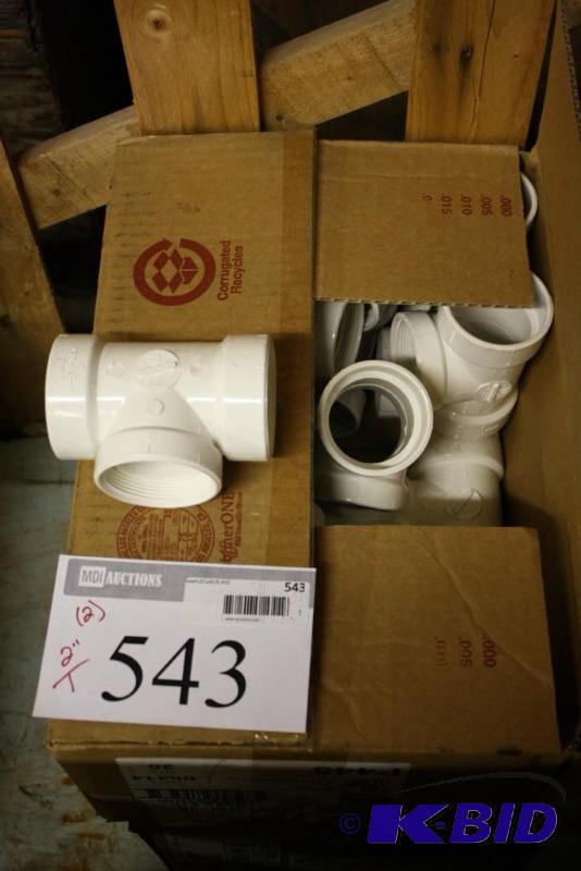 lot 543 image: Box Lot of (2) Streamline PVC Flush Cleanout ...