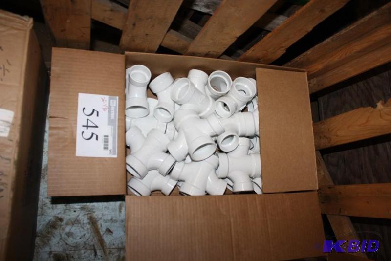 lot 545 image: Box of PVC Cross Fittings 2 12"....