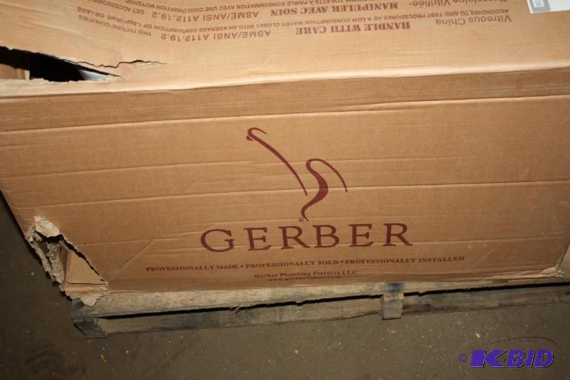 lot 554 image: Gerber Bathroom Toilet Base White For Use W...