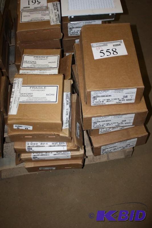 lot 558 image: Box Lot of (13) Tuttle & Bailey Vent Gril...
