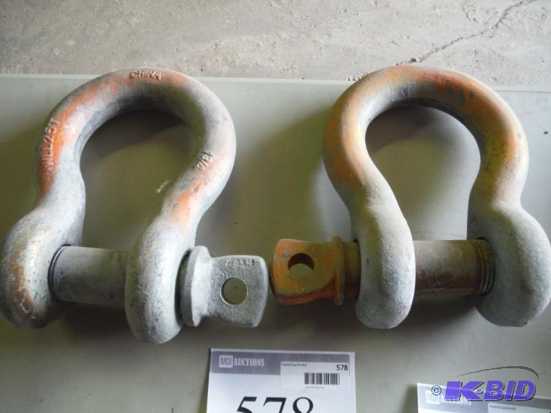 lot 578 image: Lot of (2) Anchor Shackle for Towing Bolt Ty...