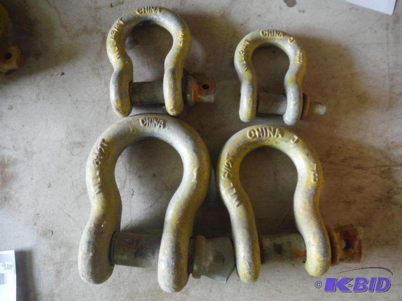 lot 590 image: Lot of (4) Miscellaneous Anchor Shackles for ...