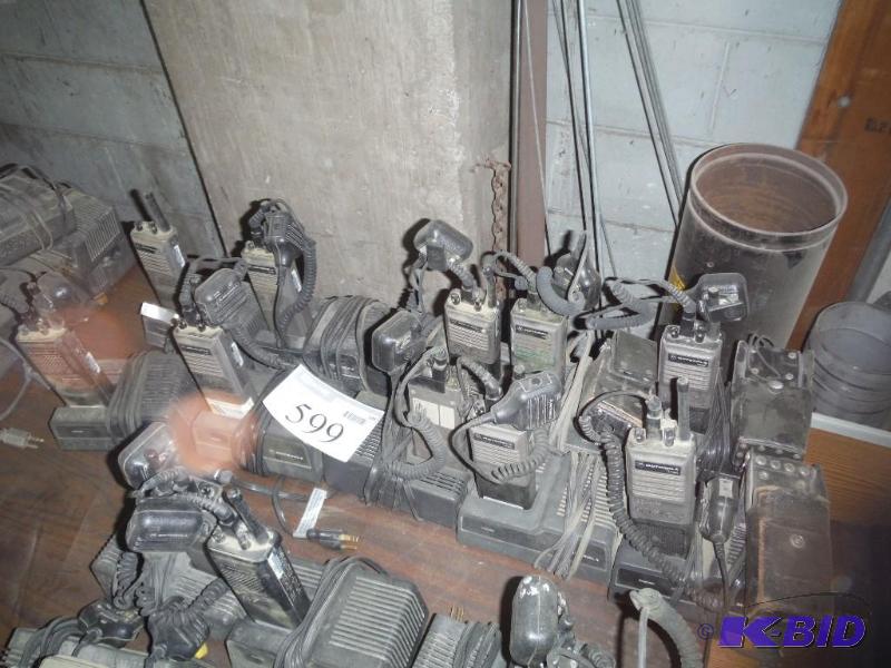 lot 599 image: Lot of (10) Miscellaneous Motorola Handheld W...