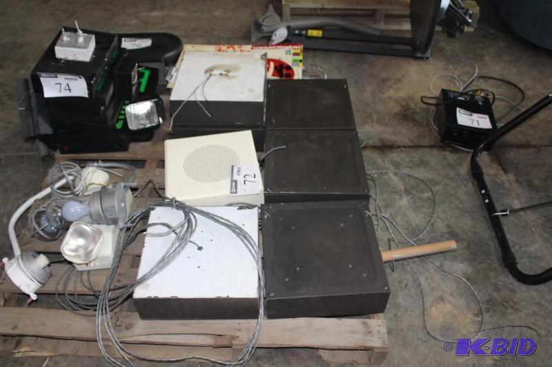 Lot of (7) Speakers Square 12&quot....