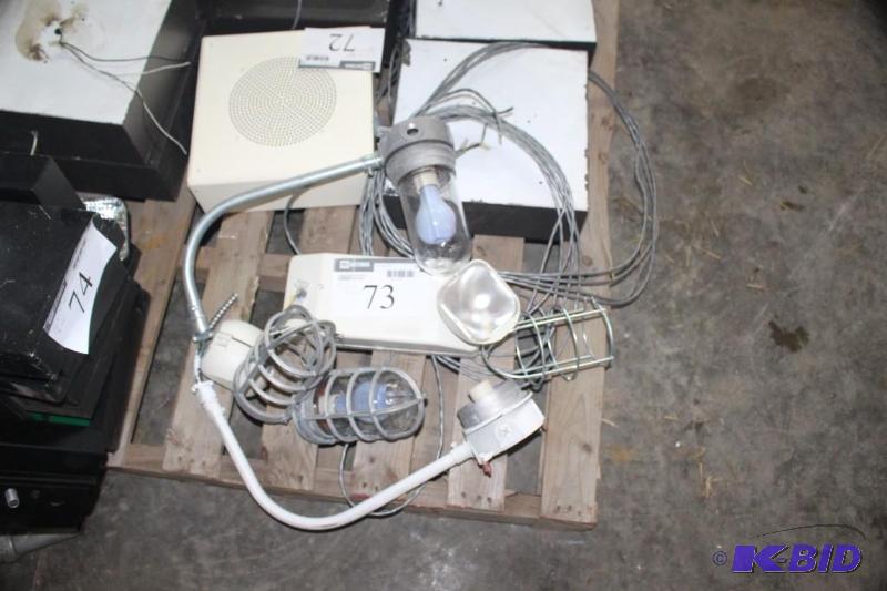 Lot of (4) Lighting Fixtures with protective...