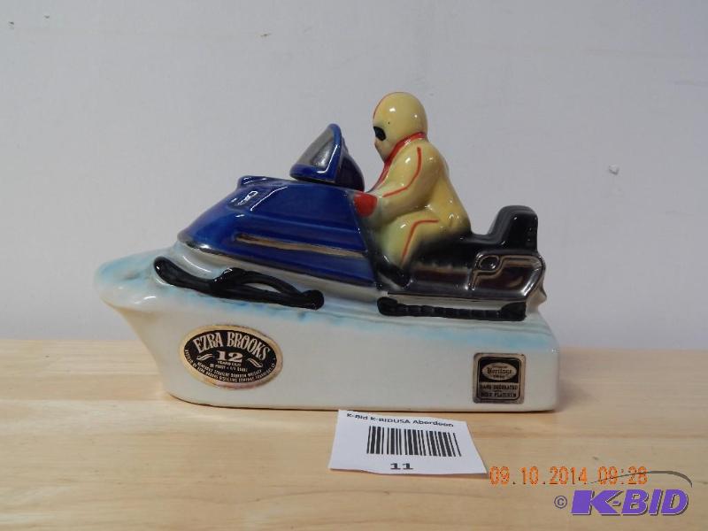 lot 11 image: snowmobile decanter ...