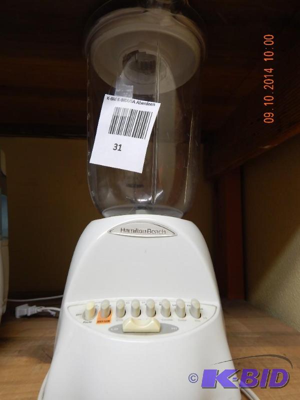 lot 31 image: Hamilton Beach blender ...