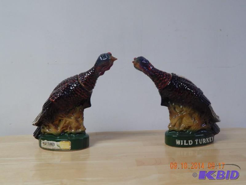 lot 5 image: wild turkey decanter set of 2...