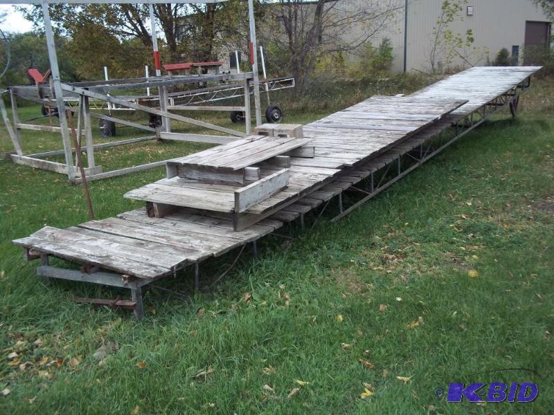 lot 16 image: Steel Dock with wood decking, 4 x 32 plus 4...