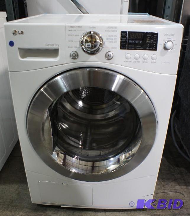 lot 10 image: New LG Dryer (DLEC855W) front-loading electri...