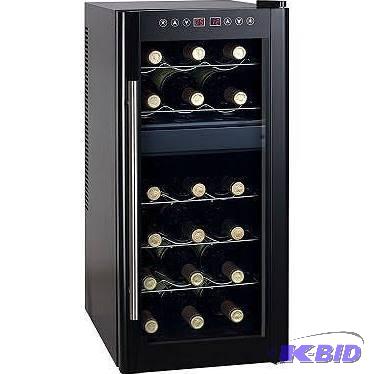 lot 16 image: Sunpentown WC-1857DH 18 Bottle Dual Zone Ther...