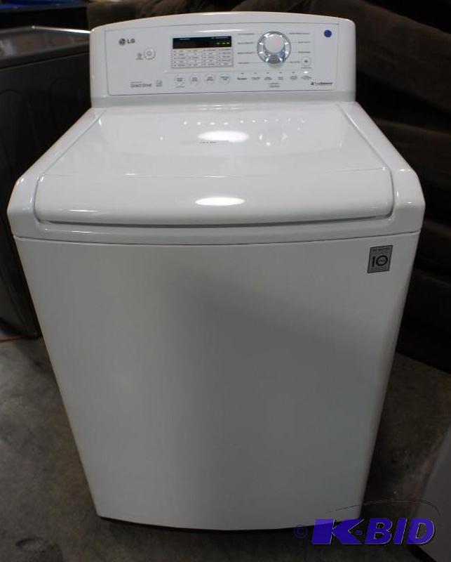 lot 5 image: LG Washer Model # (WT4870CW) MSRP $ 770 Test...