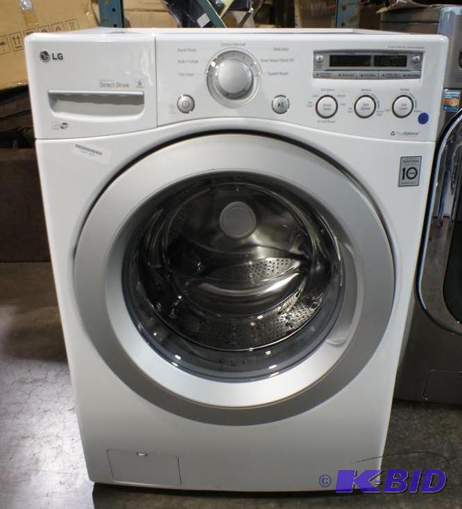 lot 8 image: New LG Washer Model # (WM3050CW) 6 Motion Dir...