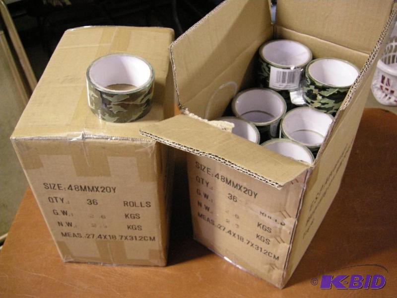 lot 126 image: 2 cases camouflage box tape