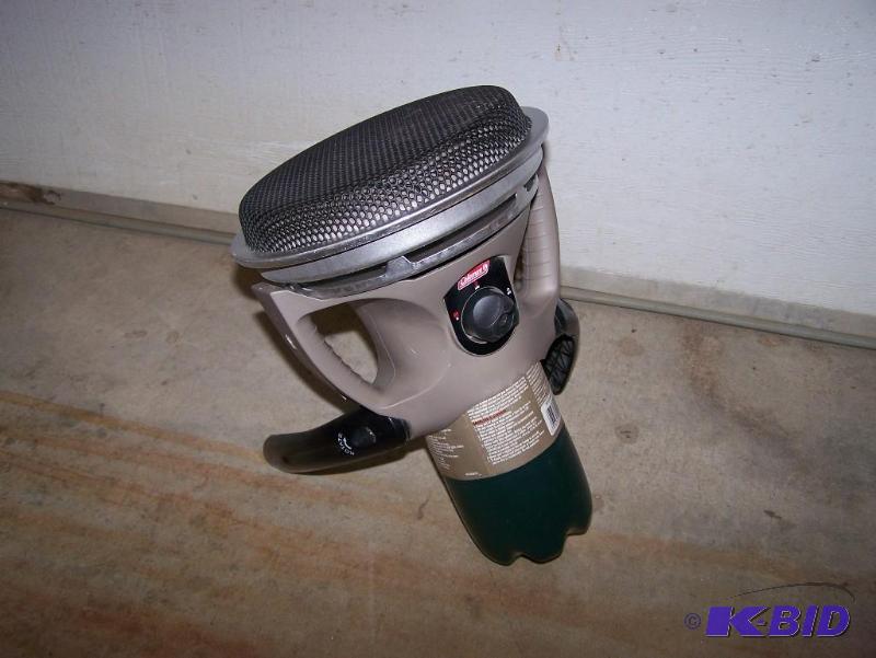 lot 22 image: Newer Coleman portable propane heater