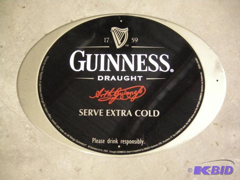 lot 81 image: Guinness tin sign