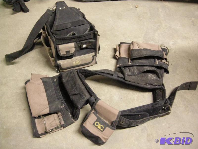 lot 95 image: 2 CLC canvas tool carriers and more