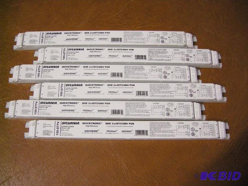 lot 98 image: 6 Sylvania ballasts