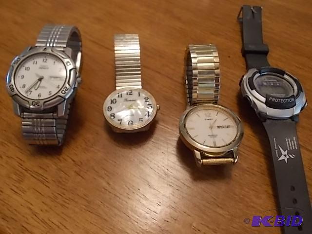 4-Mens Watches &nbsp2-Timex Indiglo, 1-Ron...