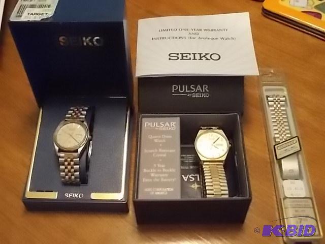 2-Mens Seiko Watches With Original Boxes, 1-...