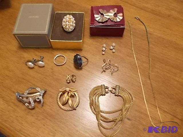 Lot Of Assorted Jewelry-Clip Earrings, Brooch...
